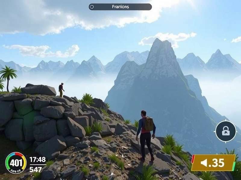 Himalayan Heat gameplay screenshot showing mountain adventure